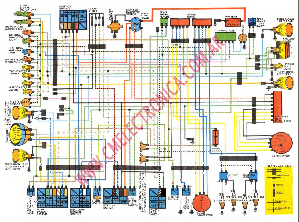 1982 Honda cb900 wiring diagram #2