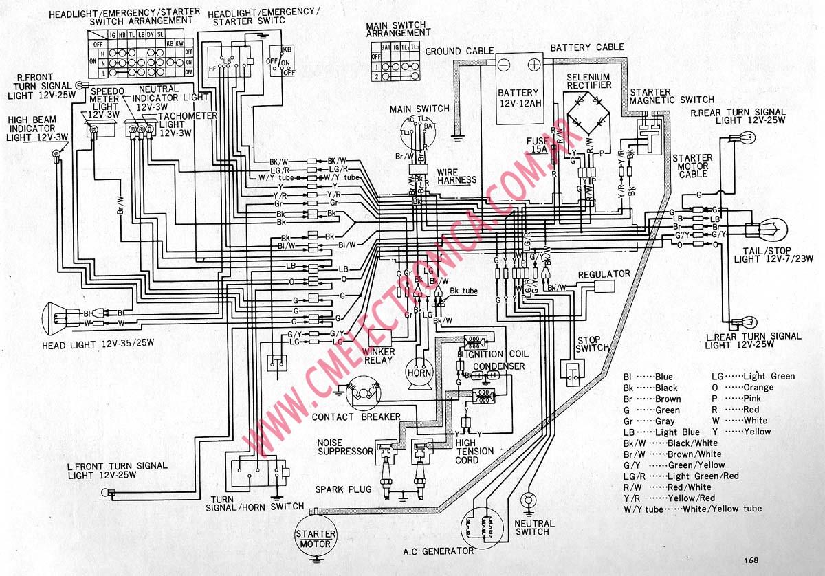 Xl185 Wiring Schematic - Wire harness/ ignition coil for 1993 Honda