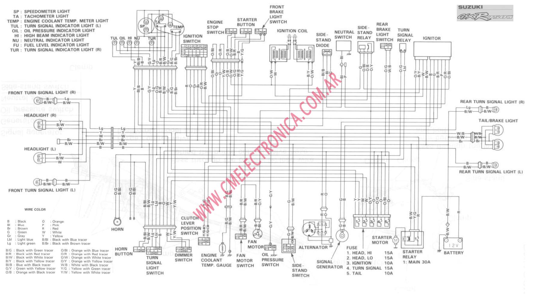 Wiring Diagram PDF: 2002 Suzuki Gsxr 1000 Wiring Diagram