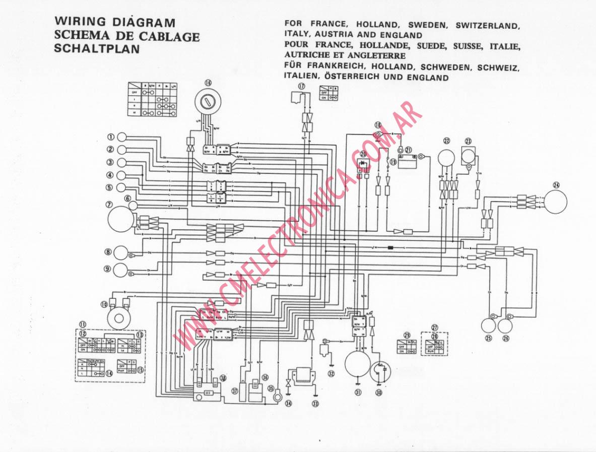 Diagrama Yamaha Xt500