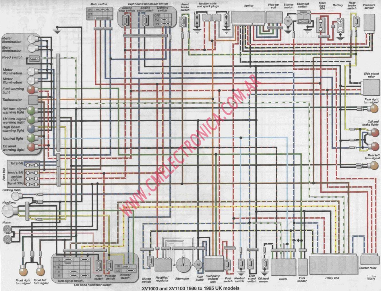 Sorv 6237  1996 Honda Shadow Vt 1100 Wiring Diagram
