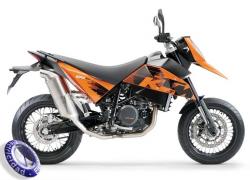 MOTOCICLETA KTM modelo 690,SUPERMOTO