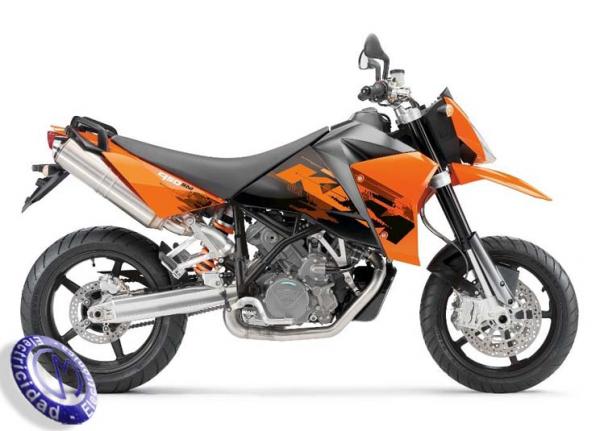 MOTOCICLETA KTM modelo 950,SUPERMOTO