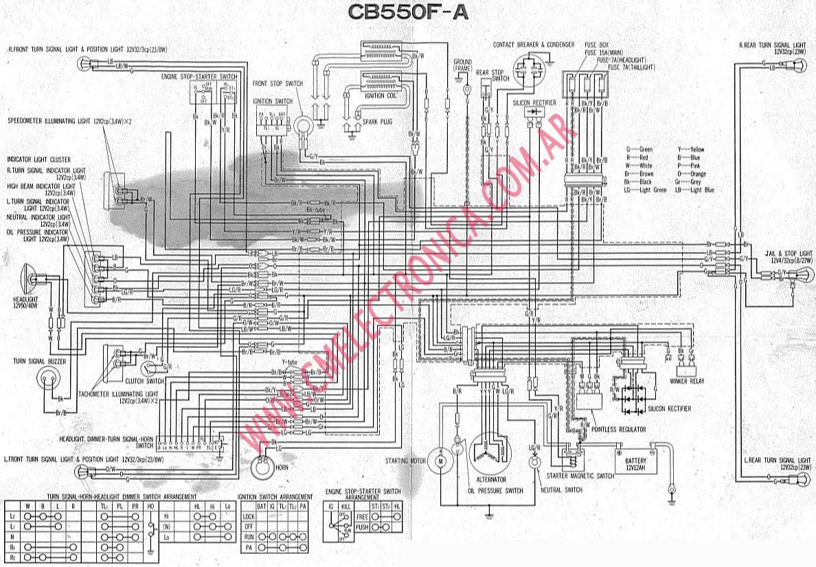 1976 Honda Cb550 Wiring Diagram from www.cmelectronica.com.ar
