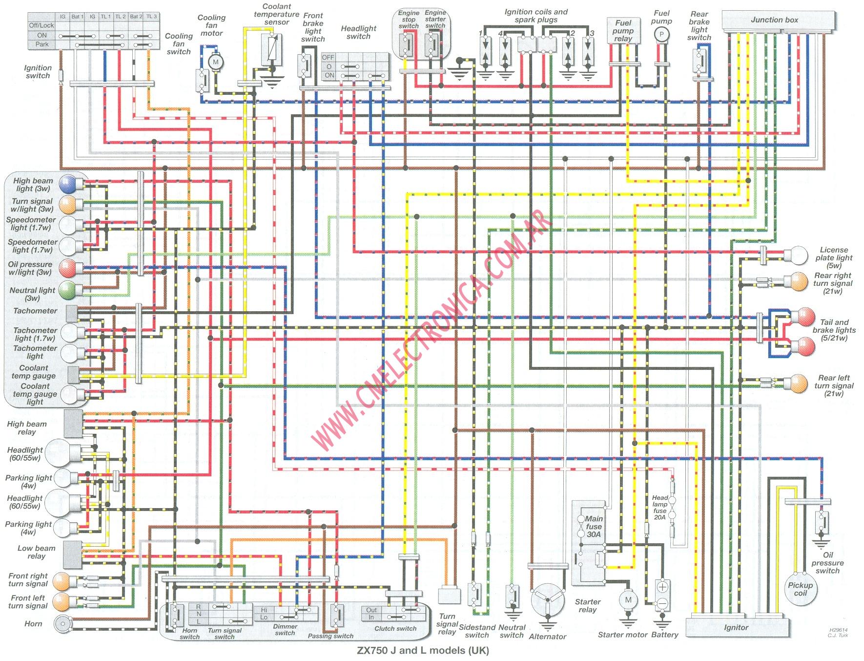 Cooling Fan issue 1999 kawasaki zx7 wiring diagram 